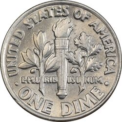 سکه 1 دایم 1981D روزولت - AU50 - آمریکا