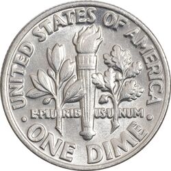 سکه 1 دایم 1985D روزولت - AU58 - آمریکا