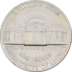 سکه 5 سنت 1971D جفرسون - EF40 - آمریکا