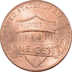 سکه 1 سنت 2019 لینکلن - MS63 - آمریکا