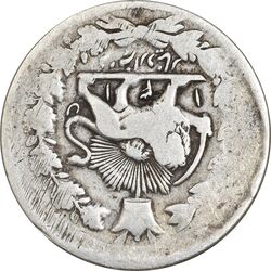 سکه 2000 دینار 1317 خطی - واریته تاریخ - VF30 - مظفرالدین شاه