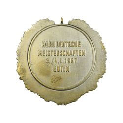 مدال آویزی مسابقات قهرمانی آلمان شمالی 1967 یوتین - کشتی - EF - آلمان