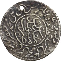 سکه پولکی نقره امام رضا (ع) 1310 - EF - ناصرالدین شاه
