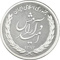 مدال نقره گرامیداشت هفته دولت 1393 - UNC - جمهوری اسلامی