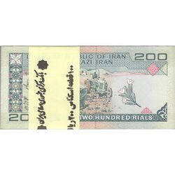 بسته اسکناس 200 ریال (شیبانی - حسینی) - UNC - جمهوری اسلامی