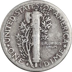 سکه 1 دایم 1935 مرکوری - VF35 - آمریکا