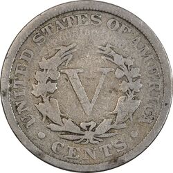 سکه 5 سنت 1902 نماد آزادی - VF20 - آمریکا