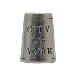 انگشتانه سربی قدیمی با طرح شهر یورک  - کد 007070