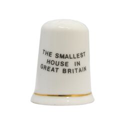 انگشتانه چینی قدیمی طرح خانه کوچک در بریتانیا - کد 007028