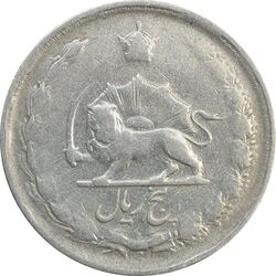 سکه 5 ریال 1323/2 (سورشارژ تاریخ) - VF35 - محمد رضا شاه