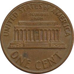 سکه 1 سنت 1972D لینکلن - EF - آمریکا