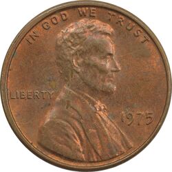 سکه 1 سنت 1975 لینکلن - AU - آمریکا