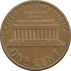 سکه 1 سنت 1980D لینکلن - EF - آمریکا