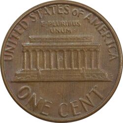 سکه 1 سنت 1981D لینکلن - EF - آمریکا