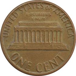 سکه 1 سنت 1982D لینکلن - EF - آمریکا