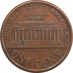 سکه 1 سنت 1987D لینکلن - AU - آمریکا