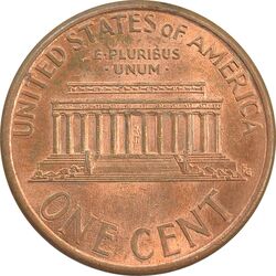 سکه 1 سنت 1995D لینکلن - MS62 - آمریکا