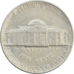 سکه 5 سنت 1990D جفرسون - EF - آمریکا