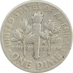 سکه 1 دایم 1952D روزولت - VF35 - آمریکا