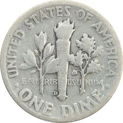 سکه 1 دایم 1952D روزولت - VF25 - آمریکا