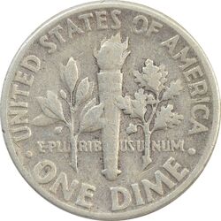 سکه 1 دایم 1953 روزولت - VF30 - آمریکا