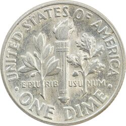 سکه 1 دایم 1964 روزولت - MS63 - آمریکا