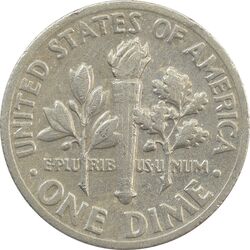 سکه 1 دایم 1972 روزولت - VF35 - آمریکا
