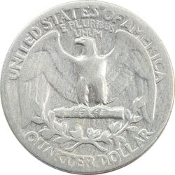 سکه کوارتر دلار 1944 واشنگتن - VF25 - آمریکا