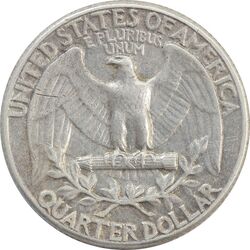سکه کوارتر دلار 1960 واشنگتن - VF35 - آمریکا