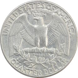 سکه کوارتر دلار 1988D واشنگتن - EF45 - آمریکا