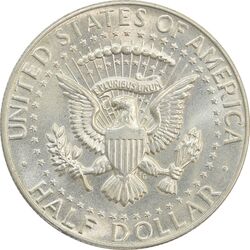 سکه نیم دلار 1968D کندی - MS63 - آمریکا
