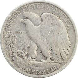 سکه نیم دلار 1943S نماد آزادی - VF25 - آمریکا