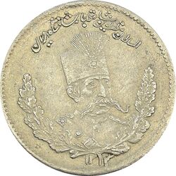 سکه 500 دینار 1323 (سایز کوچک) تصویری - MS61 - مظفرالدین شاه