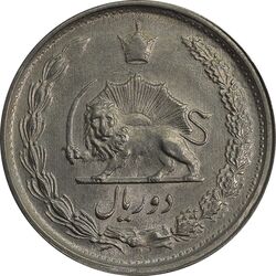 سکه 2 ریال 1349 - MS62 - محمد رضا شاه