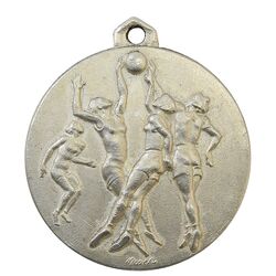 مدال آویز ورزشی نقره بسکتبال دختران - AU - محمد رضا شاه