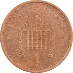 سکه 1 پنی 1975 الیزابت دوم - MS62 - انگلستان