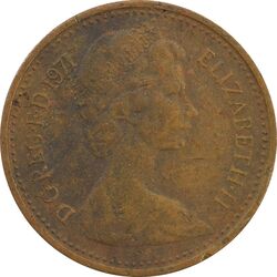 سکه 1/2 پنی 1971 الیزابت دوم - VF30 - انگلستان