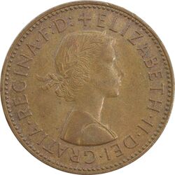 سکه 1/2 پنی 1966 الیزابت دوم - AU55 - انگلستان