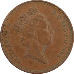 سکه 2 پنس 1994 الیزابت دوم - EF45 - انگلستان