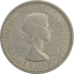 سکه 1 شیلینگ 1953 (سپر انگلیس) الیزابت دوم - EF40 - انگلستان