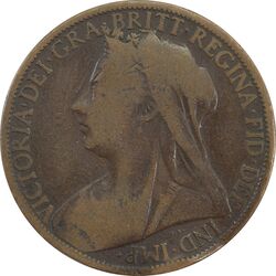 سکه 1 پنی 1900 ویکتوریا - VG - انگلستان