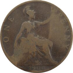 سکه 1 پنی 1900 ویکتوریا - VG - انگلستان