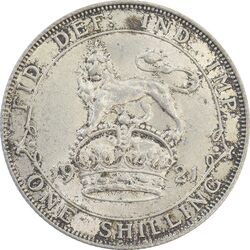 سکه 1 شیلینگ 1921 جرج پنجم - AU55 - انگلستان