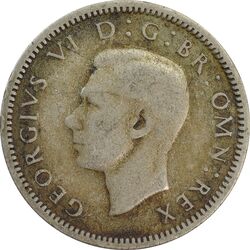 سکه 6 پنس 1939 جرج ششم - VF35 - انگلستان