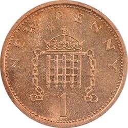 سکه 1 پنی 1977 الیزابت دوم - MS62 - انگلستان