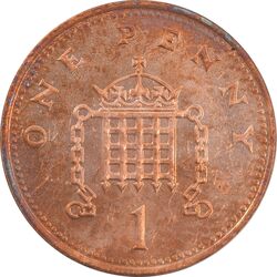سکه 1 پنی 1994 الیزابت دوم - MS60 - انگلستان