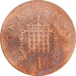سکه 1 پنی 1994 الیزابت دوم - AU55 - انگلستان