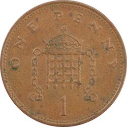 سکه 1 پنی 1995 الیزابت دوم - EF40 - انگلستان