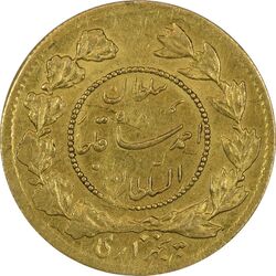 سکه طلا 5000 دینار 1335 تصویری - AU58 - احمد شاه