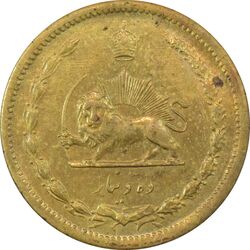 سکه 10 دینار 1319 برنز - AU58 - رضا شاه